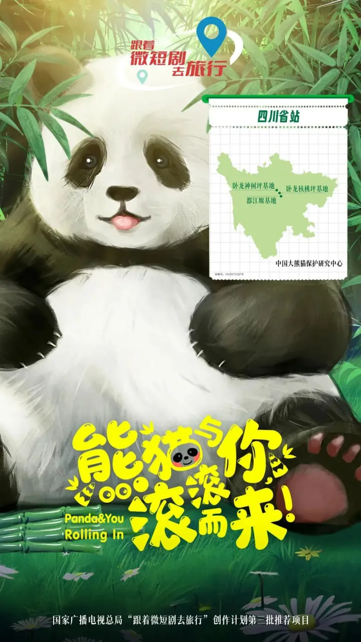熊猫与你，滚滚而来！海报
